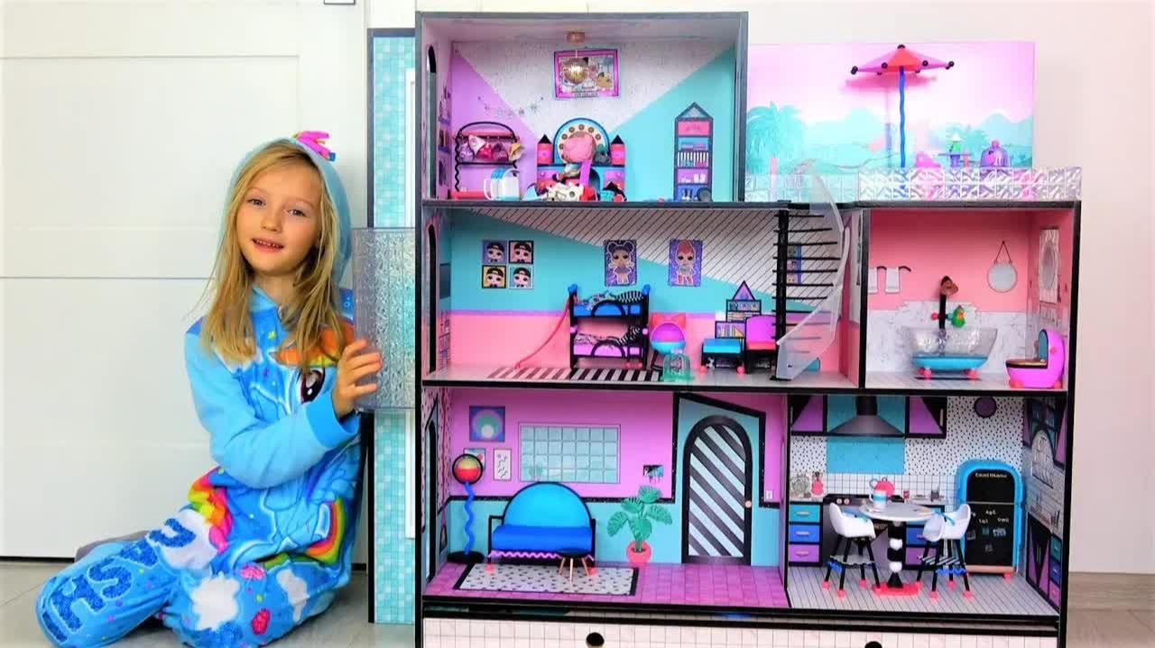 LOL Surprise House подарок Полине Гигантский дом для кукол ЛОЛ