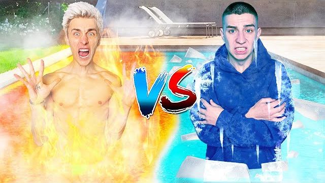 47 ГОРЯЧИЙ vs ХОЛОДНЫЙ Бассейн Челлендж ! Влад Бумага А4 Видео Влада Влад а4 Бумага а4 А 4