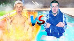 47 ГОРЯЧИЙ vs ХОЛОДНЫЙ Бассейн Челлендж ! Влад Бумага А4 Видео Влада Влад а4 Бумага а4 А 4