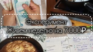 09-08-2026 Эксперимент. Неделю живем на 7.000₽