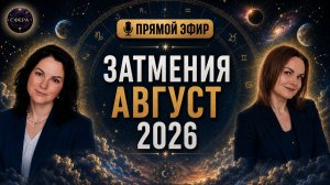 Затмения август 2026