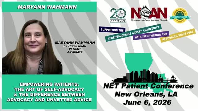 NCAN New Orleans Patient Conference 2026 - Empowering Patients, The Art Of Self Advocacy