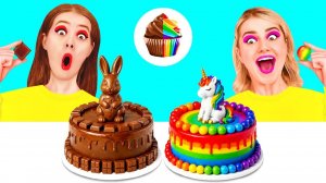 Укрась Торт Челлендж # Секретные Лайфхаки и Гаджеты от Fun Fun Challenge