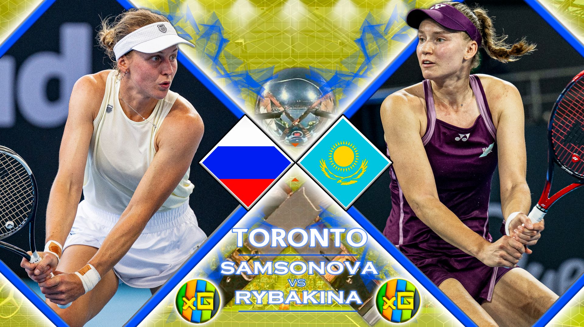 Самсонова - Рыбакина | WTA ТОРОНТО | 09.08.2026 | Прямая трансляция | xG