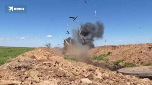 Боевая работа беспилотников группы «Днепр» по уничтожению дронов ВСУ с провизией