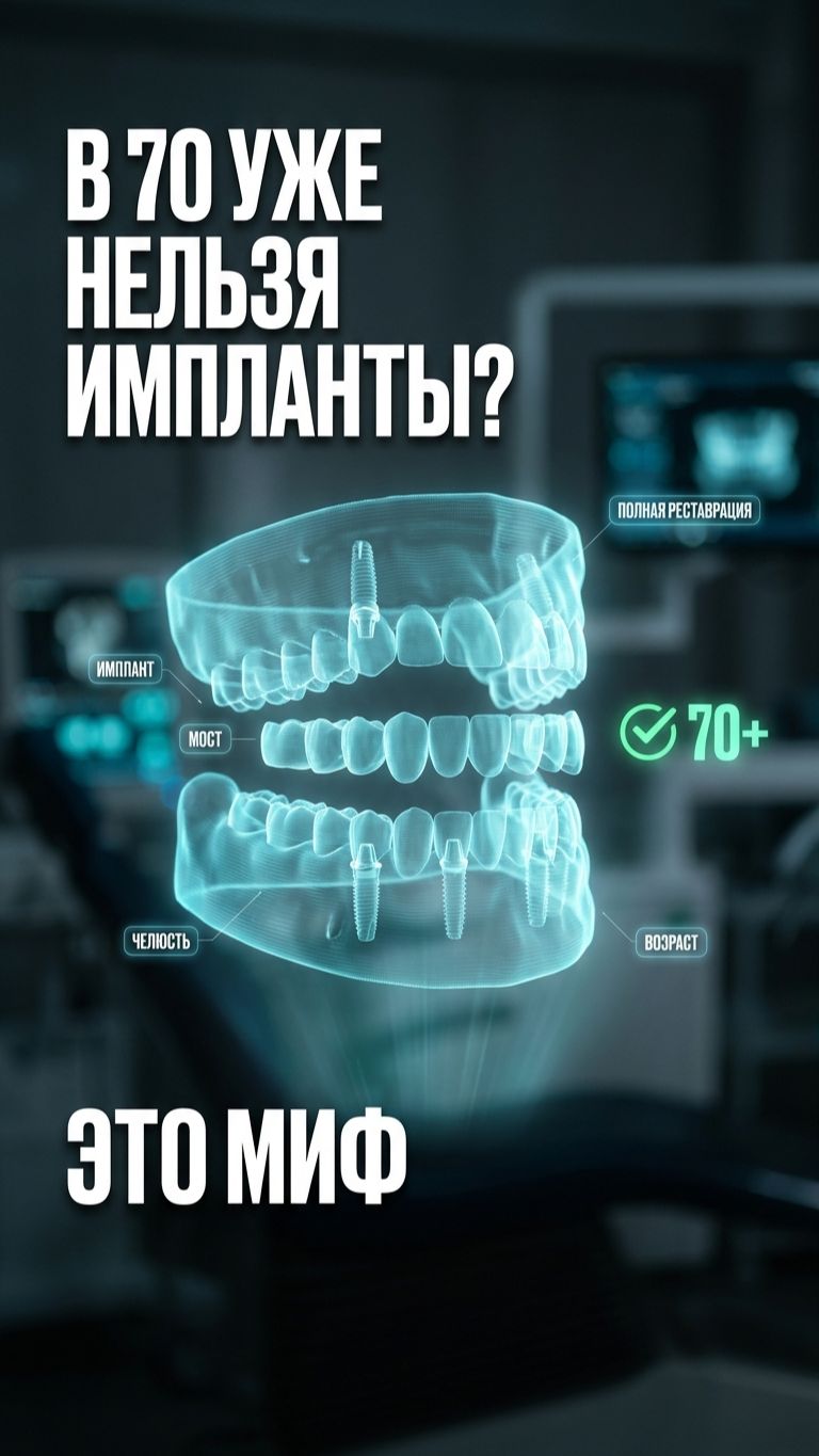 Маме 70, а ей сказали «нельзя»? 🦷
