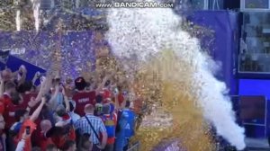 2021-08-29 - Чемпионат мира по пляжному футболу FIFA - Церемония награждения - Сборная РФ празднует
