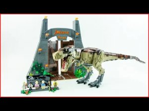 LEGO JURASSIC WORLD 75936 Парк Юрского периода: Ярость Тираннозавра — Распаковка