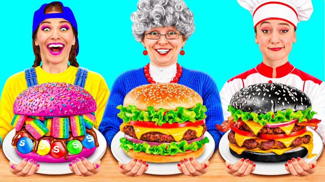 Кулинарный Челлендж# Я против Бабушки # Удивительные Кухонные Рецепты от KiKi Challenge