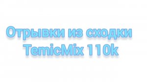 Сходка TemicMix 110k