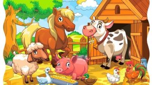 Веселая ферма, развивающие игры для детей.