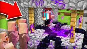КУДА ВЕДЁТ ЭТОТ ПОРТАЛ В НАШЕМ КОЛОДЦЕ В МАЙНКРАФТ Компот Minecraft (2)
