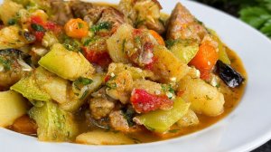 Овощное Рагу с КАБАЧКОМ! Такое ВКУСНОЕ, что Готовлю Все Лето! Просто, Сочно и Очень Сытно!