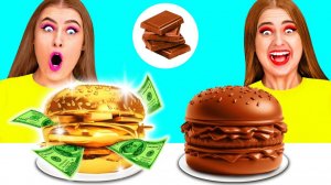 Дешевая vs Дорогая еда Челлендж от