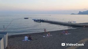 Крым. Судак. 8.08.2026 г. Вечер, набережная, море.