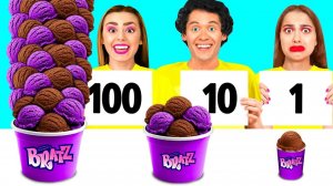 100 Слоев Еды Челлендж # Забавные Лайфхаки с Едой от Ideas4Fun Challenge