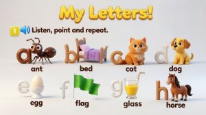 My Letters! A-H — Учим английский алфавит, 2 класс (Spotlight 2, Урок 2 (Урок a, с. 6–7))