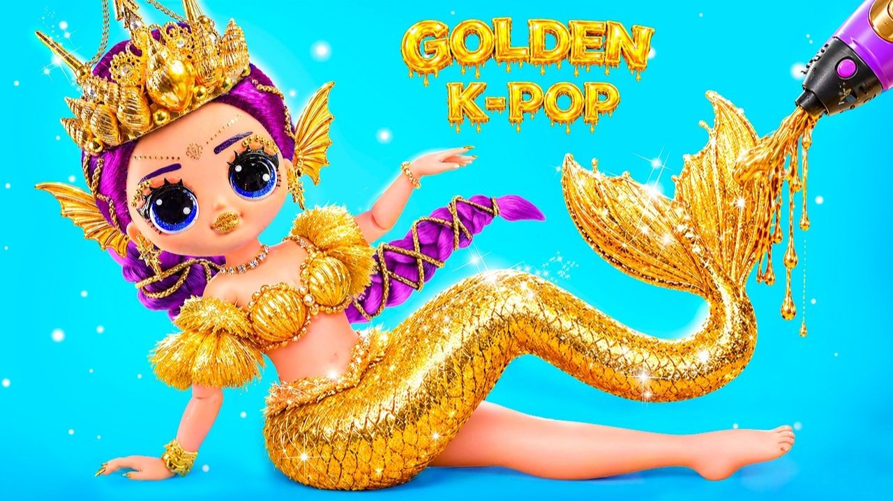 Преображение Руми в Русалку! Поделки в стиле K-Pop Demon Hunters!