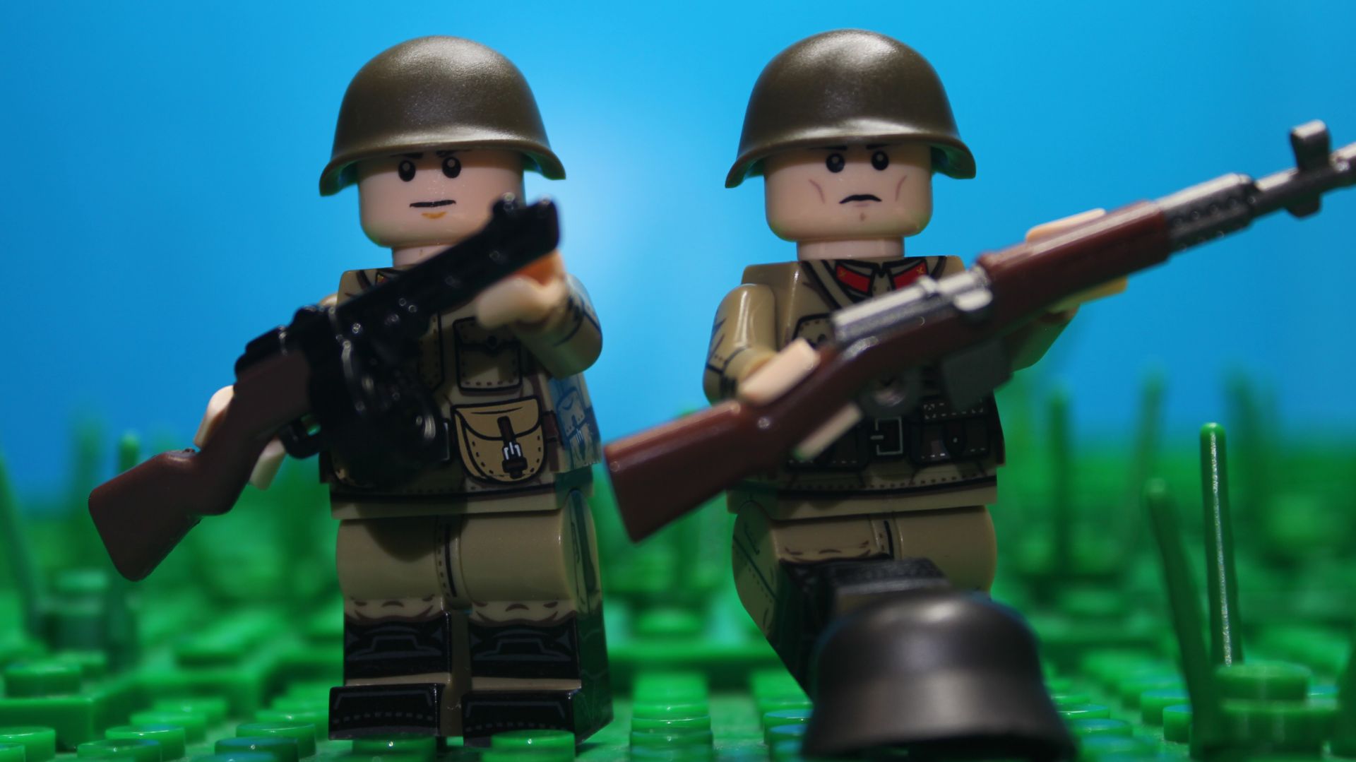 Лего анимация подрыв немецкого ангара диверсантами. WW2