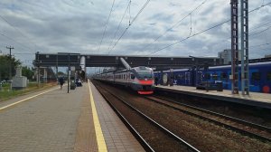 Электропоезд ЭП2Д-0094 ЦППК станция Лобня МЦД-1 8.07.2026