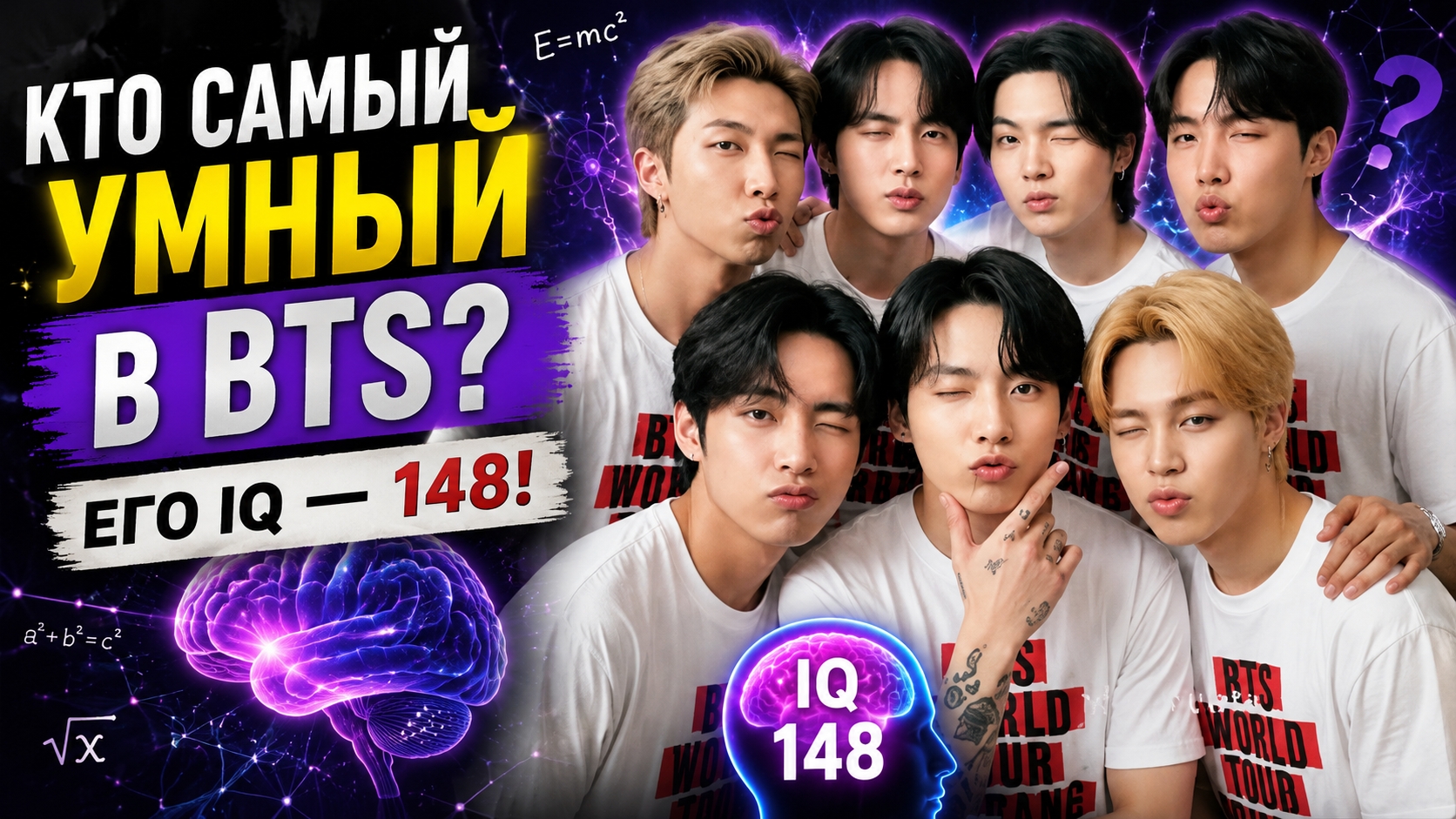 🧠 Кто на самом деле самый умный в BTS? Его IQ поражает!