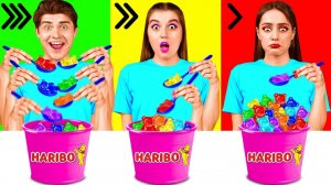 Быстрая Средняя или Медленная Скорость Еды Челлендж # Смешные Кулинарные Войны от DaZaZa Challe