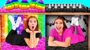 Секретный Домик Под Кроватью # Богатая vs Бедная Смешные Cитуации от Fun Fun Challenge