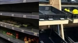 В супермаркетах столицы сопредельного государства пустые полки нет продуктов вообще