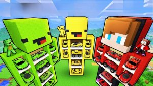 и Бананового малыша: БИТВА СТРАННЫХ СТАТУЙ в Майнкрафте...ЧАСТЬ 1 #minecraft