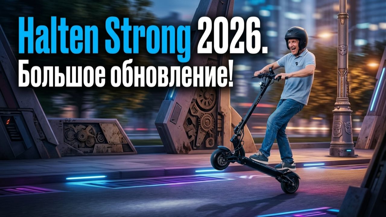 Дерзкий и послушный электросамокат Halten Strong 2026