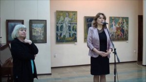 Открытие персональной выставки Иннесы Помеловой «Под небом голубым», МВЦ г.Боровск, 7 апреля 2016г.