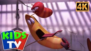 Larva Спасатели в тайфуне Весёлая компиляция мультфильмов