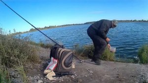 Дальняк на Скутере.Рыбалка.Забойный клев..Красноперка на опарыша..