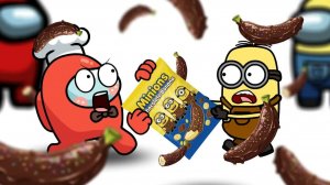 Амонг Ас Не ешь шоколадный банан миньонов! Анимация 🍌😂