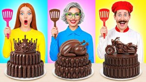 Кулинарный Челлендж# Я против Бабушки # Фантастические Челленджи с Едой от