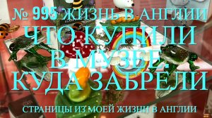 Что купили в магазине сувениров при музее. Поехали в автосалон и в паб. № 995 Жизнь в Англии
