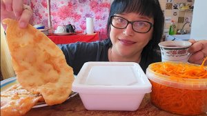 Мукбанг | Чебуреки, Доширак острый,Морковь по-корейски | Обжор Асмр