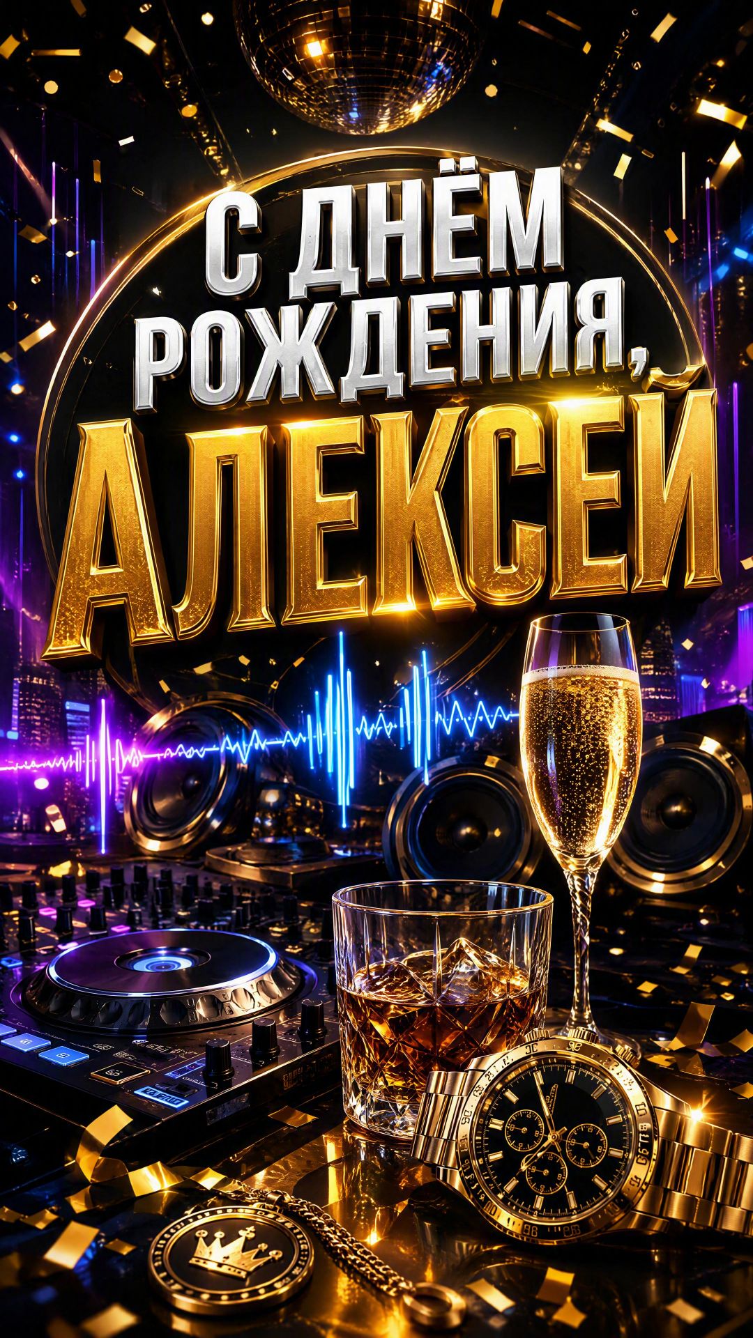 С днём рождения, Алексей! Зажигательное музыкальное поздравление для Лёхи