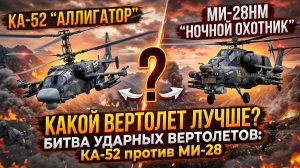 ⁉️КАКОЙ УДАРНЫЙ вертолет ЛУЧШЕ: Ка-52 или Ми-28?