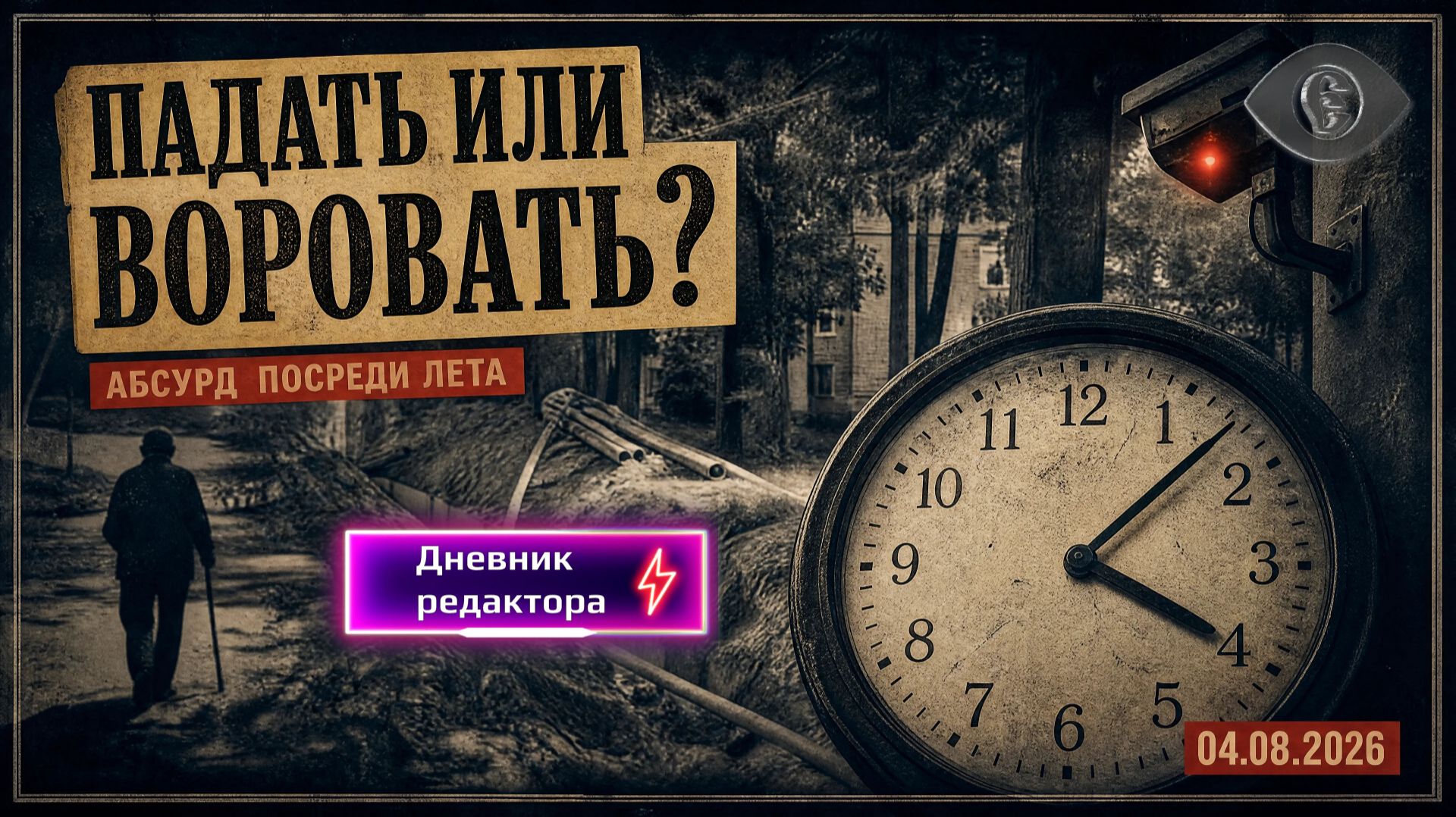 Падать или воровать? Абсурд посреди лета \\ Дневник редактора (04.08.2026)