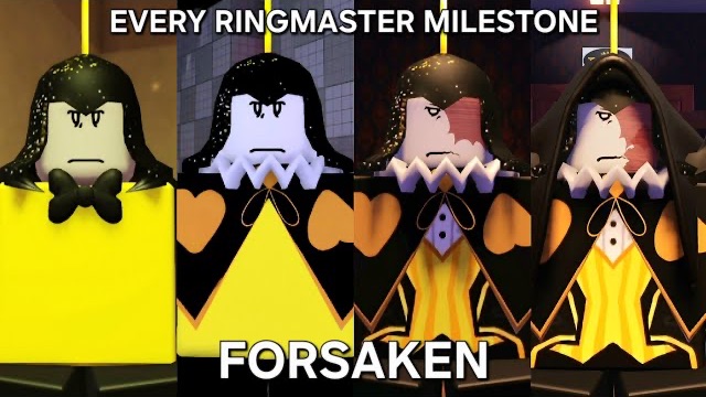 Победа с СКИНОМ КАЖДОГО ЭТАПА RINGMASTER MILESTONE - Forsaken (Roblox)