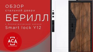 Стальная дверь Берилл с умным биометрическим замком Smart lock Y12