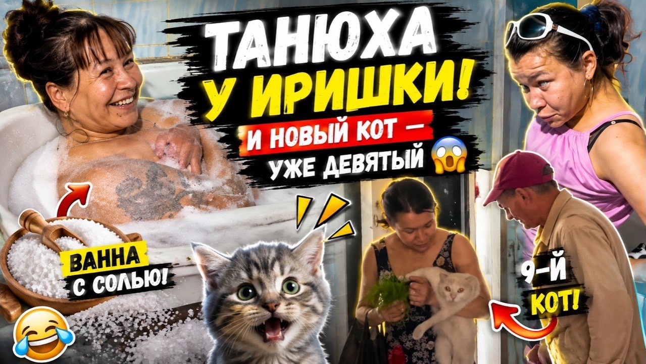 Гости у Иришки Чики Пики! Таня и новый кот
