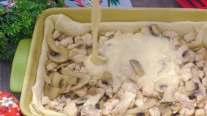 КИШ С ГРИБАМИ И КУРИЦЕЙ! Божественно вкусно! Просто и быстро готовлю сытный ужин в духовке!