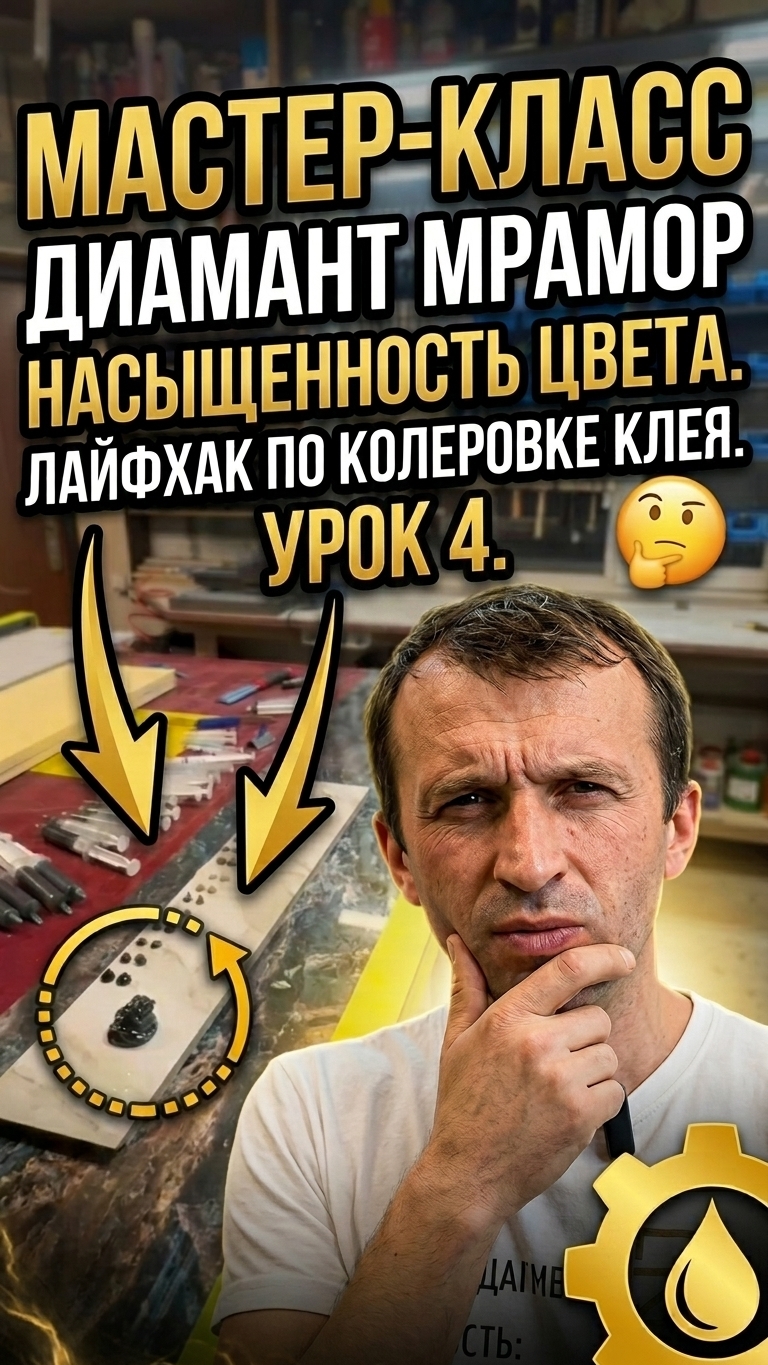 Мастер класс  Диамант Мрамор Насыщенность цвета Лайфхак по колеровке клея Урок №4 Как попасть в цвет