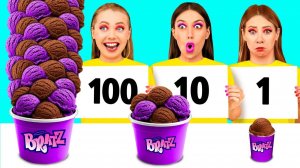 100 Слоев Еды Челлендж # Кулинарная битва с Секретными Гаджетами MeMeMe Challenge