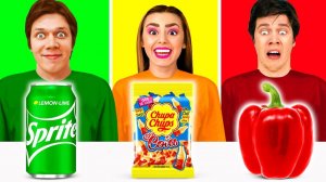 24 Часа Едим Еду Одного Цвета Челлендж # Вкусные Кухонные Рецепты от Ideas4Fun Challenge
