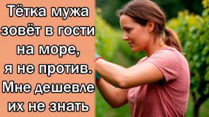 Тётка мужа зовёт в гости на море, я не против. Мне дешевле их не знать