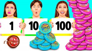 100 Слоев Еды Челлендж # Забавные Лайфхаки с Едой