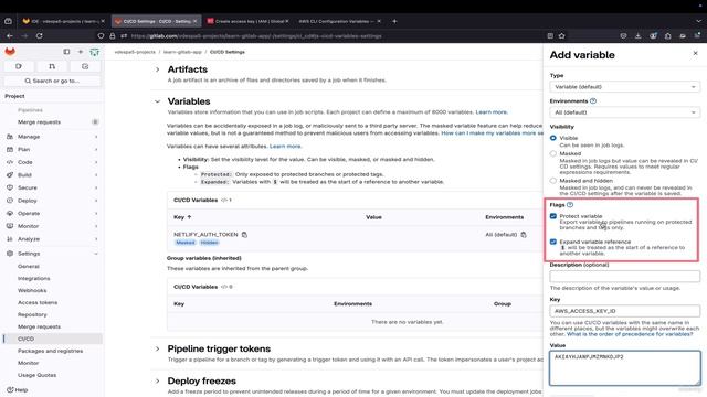 S5.E96 - Managing AWS Credentials In GitLab - Assignment Solution